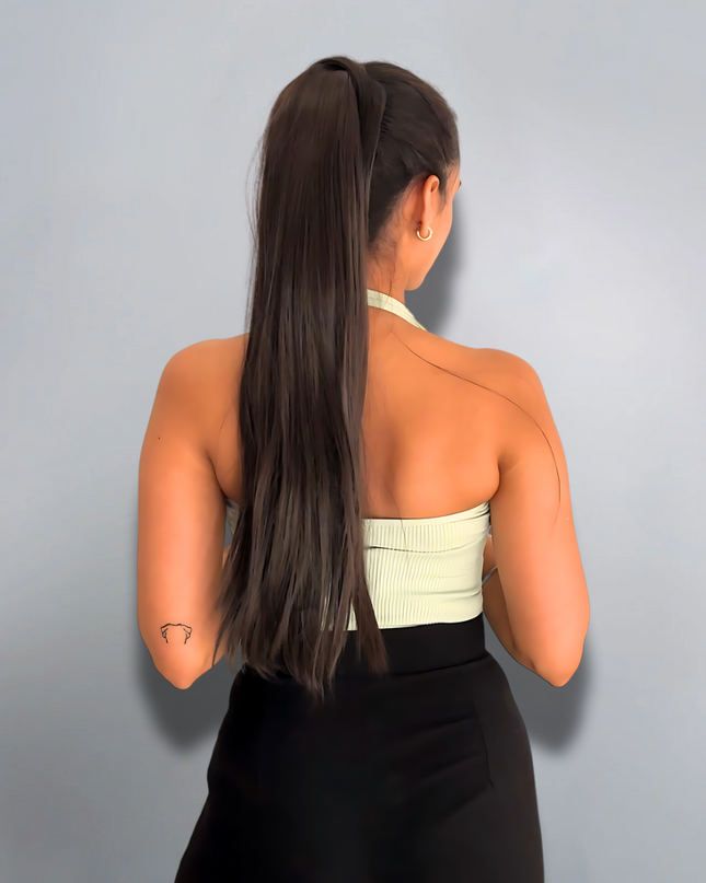 Wrap around ponytails